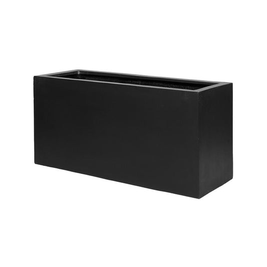 Fiberstone bloempot zwart 120 x 50 x 55