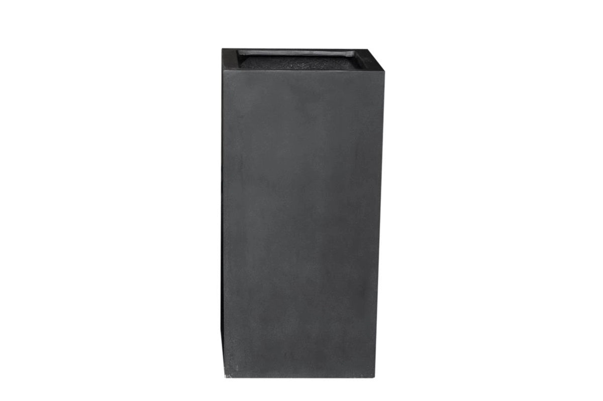 Fiberstone bloempot zwart 40 x 40 x 80