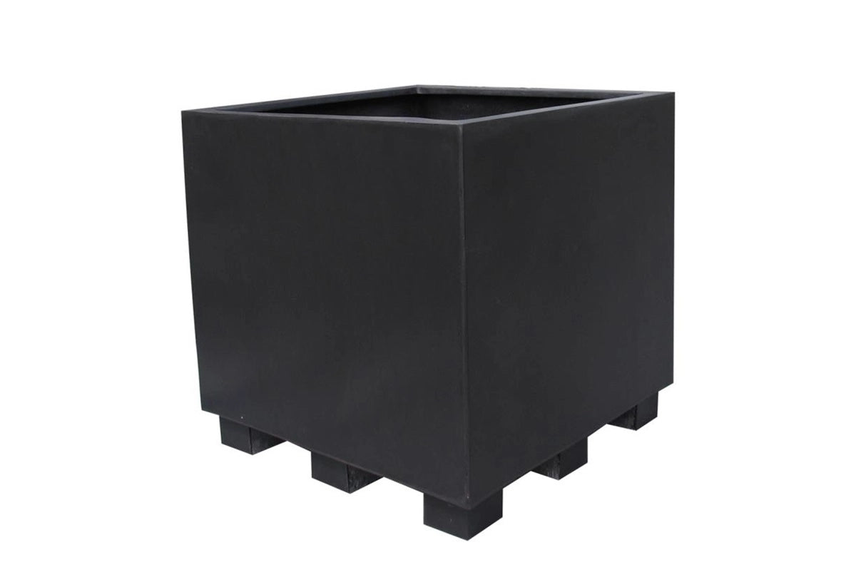 Fiberstone bloempot black 70 x 70 x 70